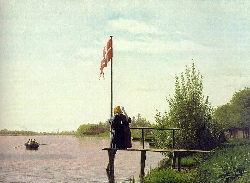 Christen Kobke View of Lake Sortedam France oil painting art